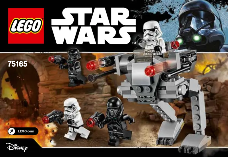 Page 1 de la notice Manuel utilisateur Lego Star Wars 75165