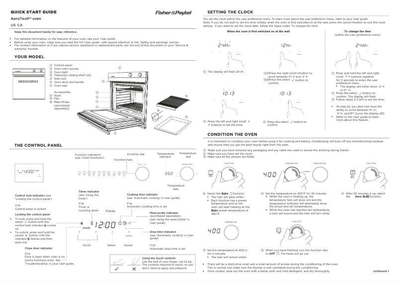 Image de la première page du manuel de l'appareil OB30SCEPX3_N