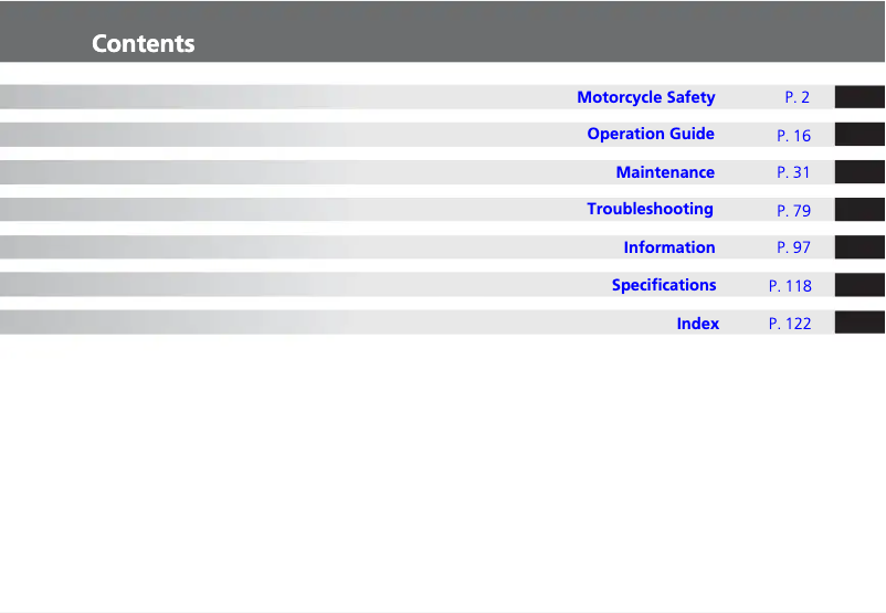 Page 1 de la notice Manuel utilisateur Honda CRF300L (2014)