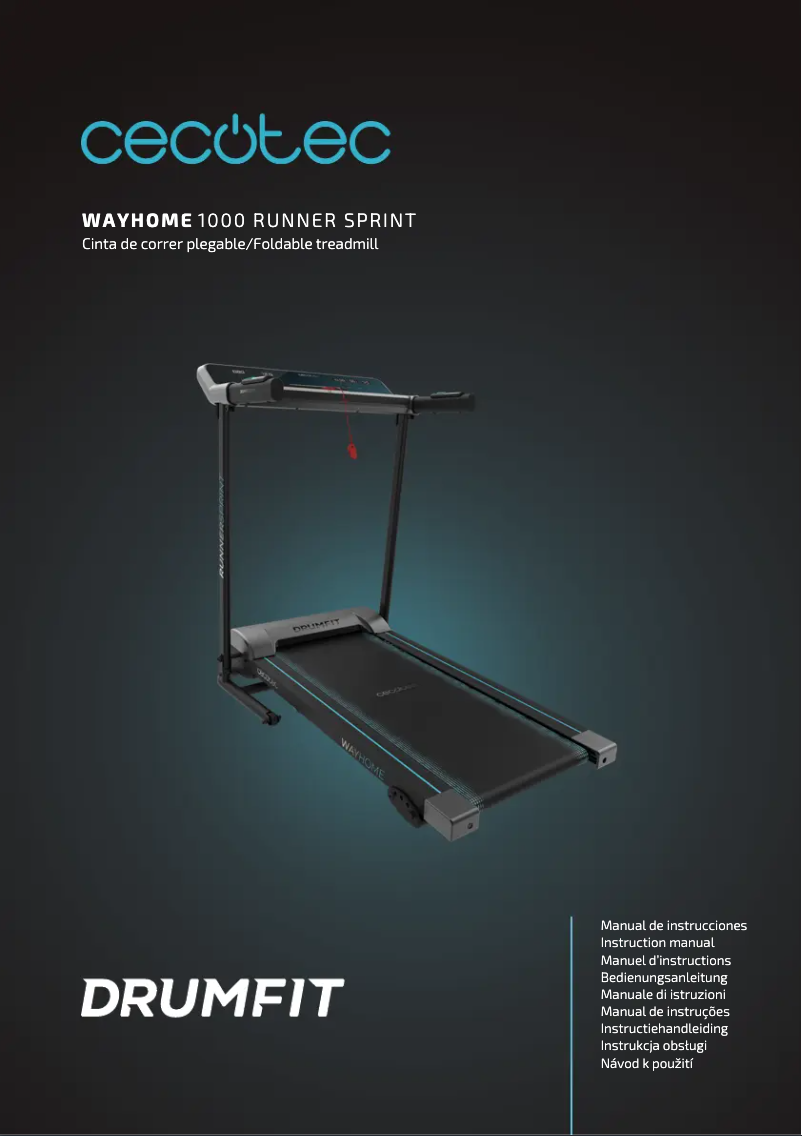 Page n°1 - Manuel utilisateur Cecotec DrumFit WayHome 1000 Runner Sprint