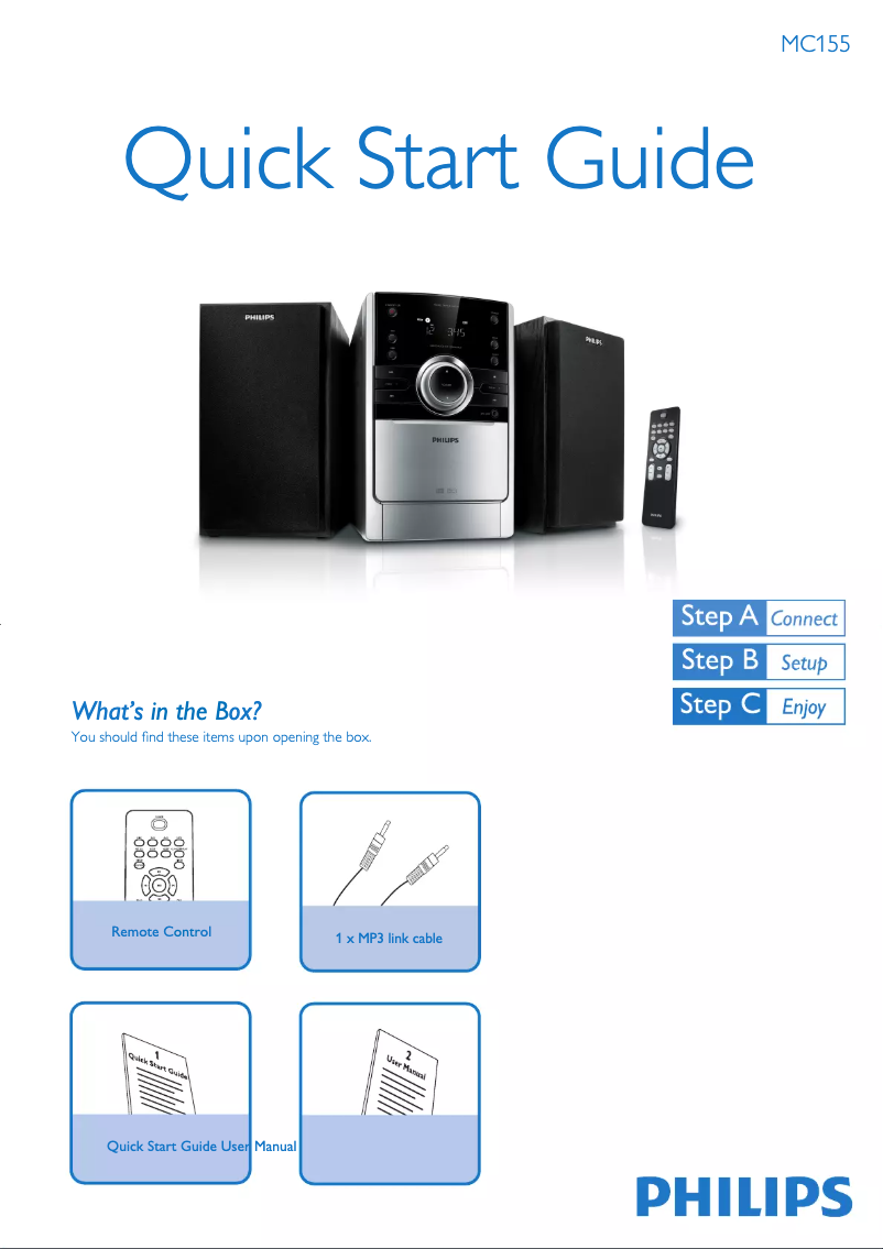 Image de la première page du manuel de l'appareil MC 155