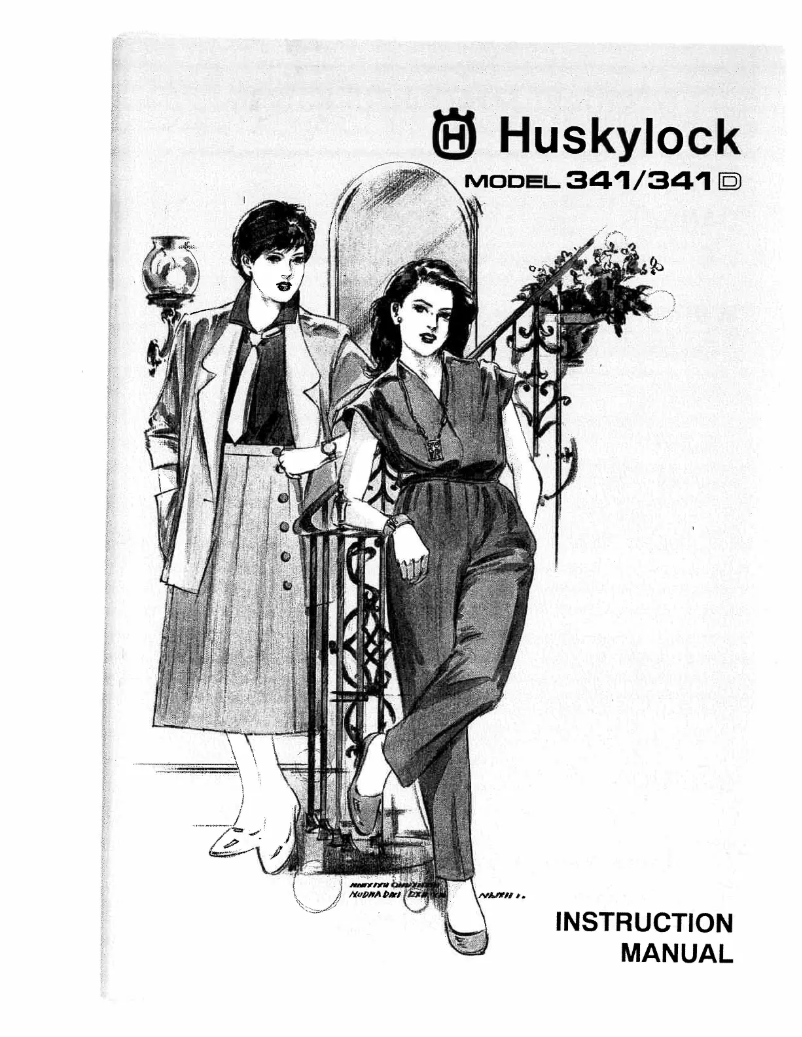Page 1 de la notice Manuel utilisateur Husqvarna Huskylock 341D