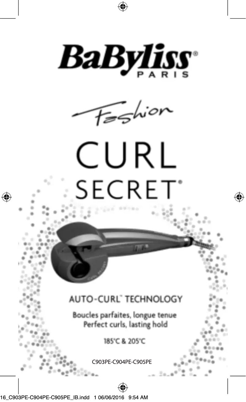Página 1 del manual Manual de usuario BaByliss Fashion Curl Secret C903PE