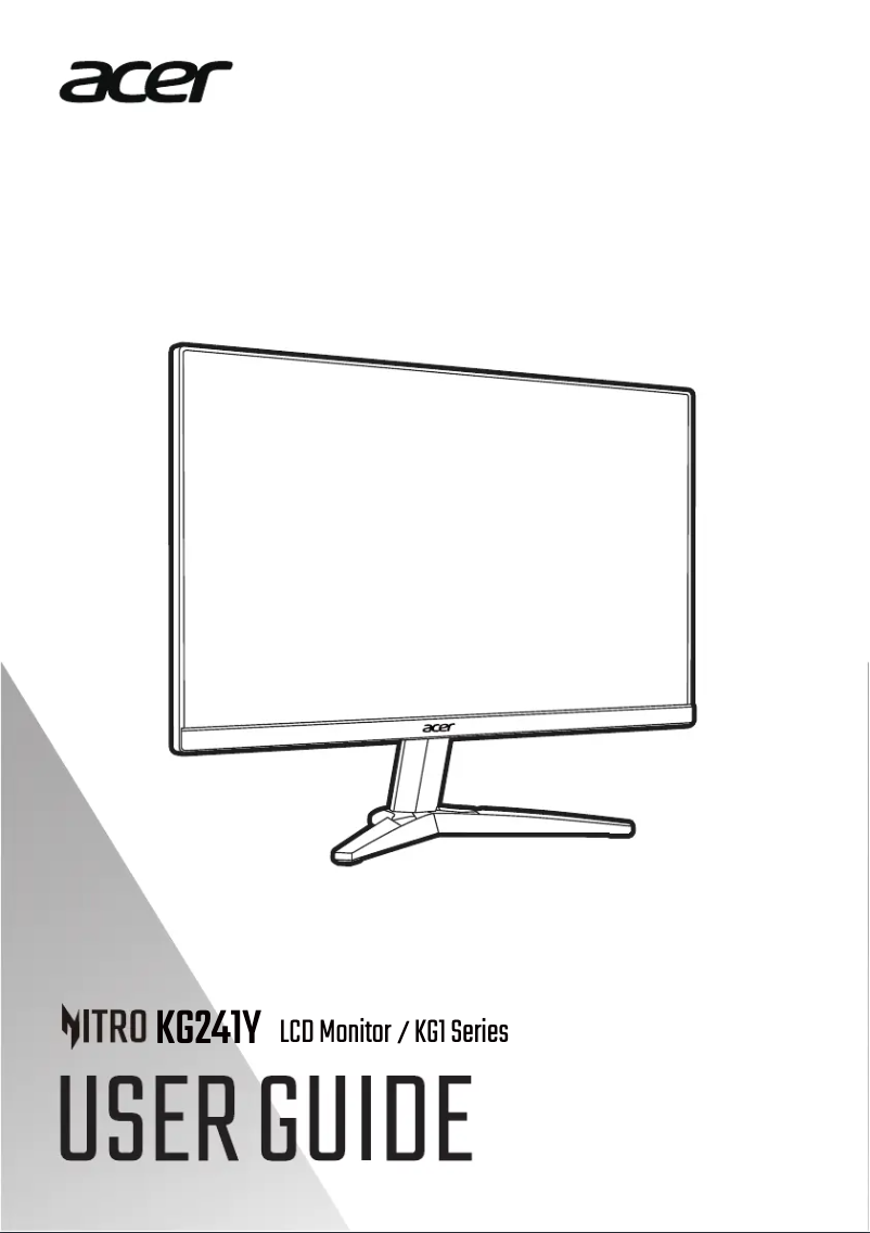 Imagen de la primera página del manual del dispositivo KG241YH