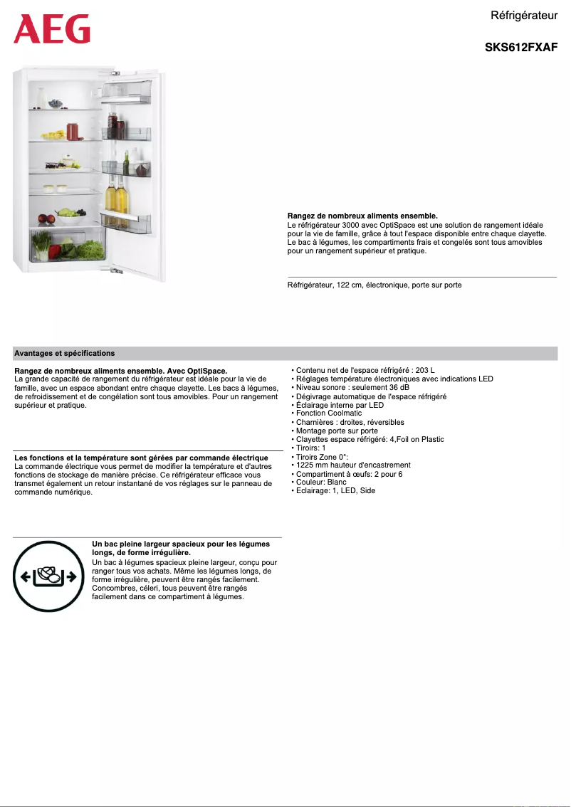 Imagen de la primera página del manual del dispositivo SKS612FXAF