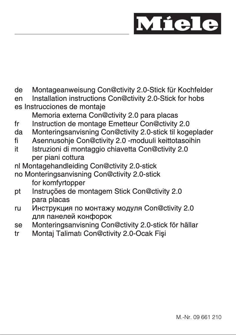 Page 1 de la notice Manuel utilisateur Miele DA 420 V