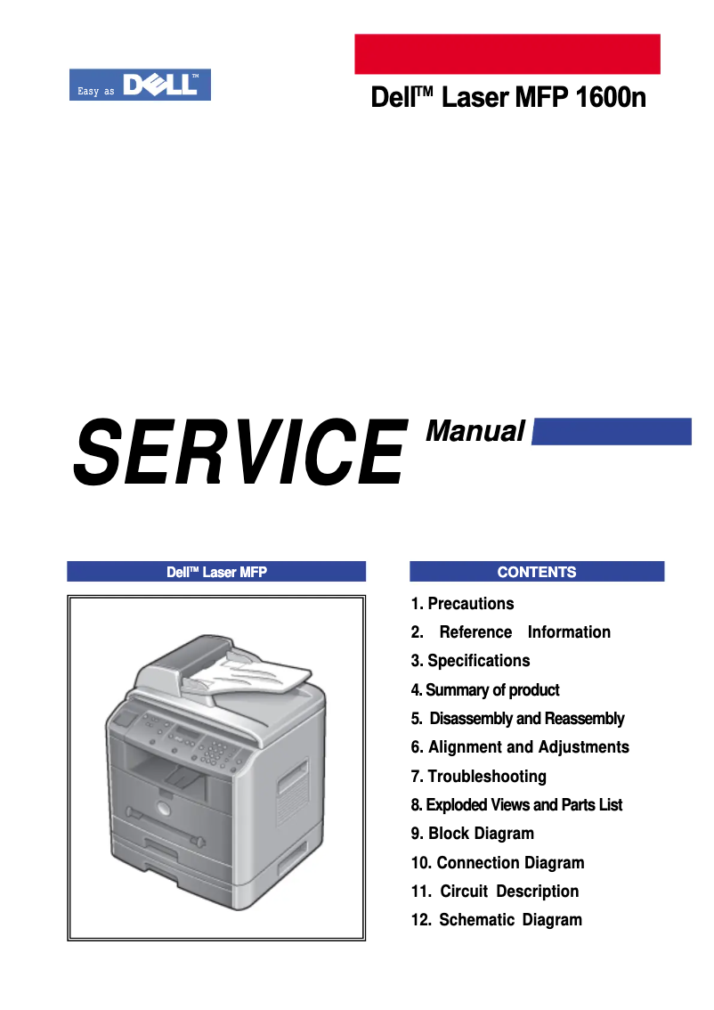Page n°1 - Manuel utilisateur Dell MFP 1600n