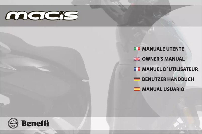 Page n°1 - Manuel utilisateur Benelli Macis