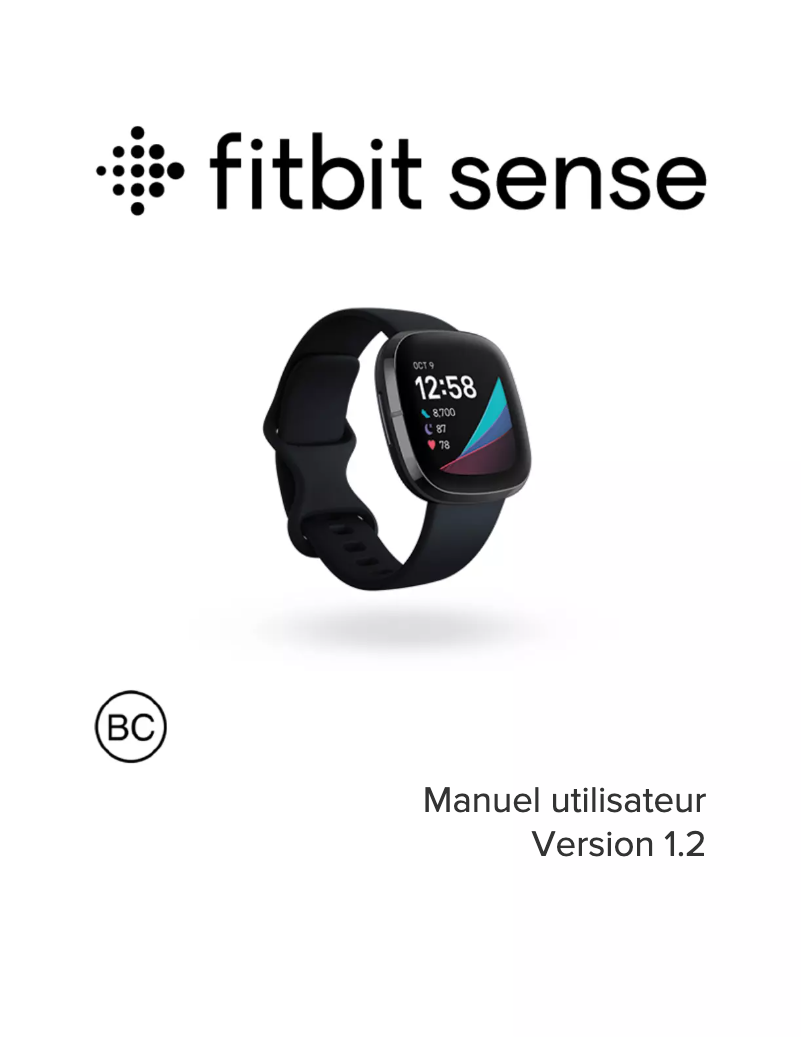Page 1 de la notice Manuel utilisateur Fitbit Sense