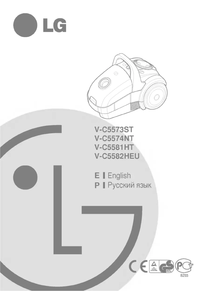 Page n°1 - Manuel utilisateur LG V-C5581HT