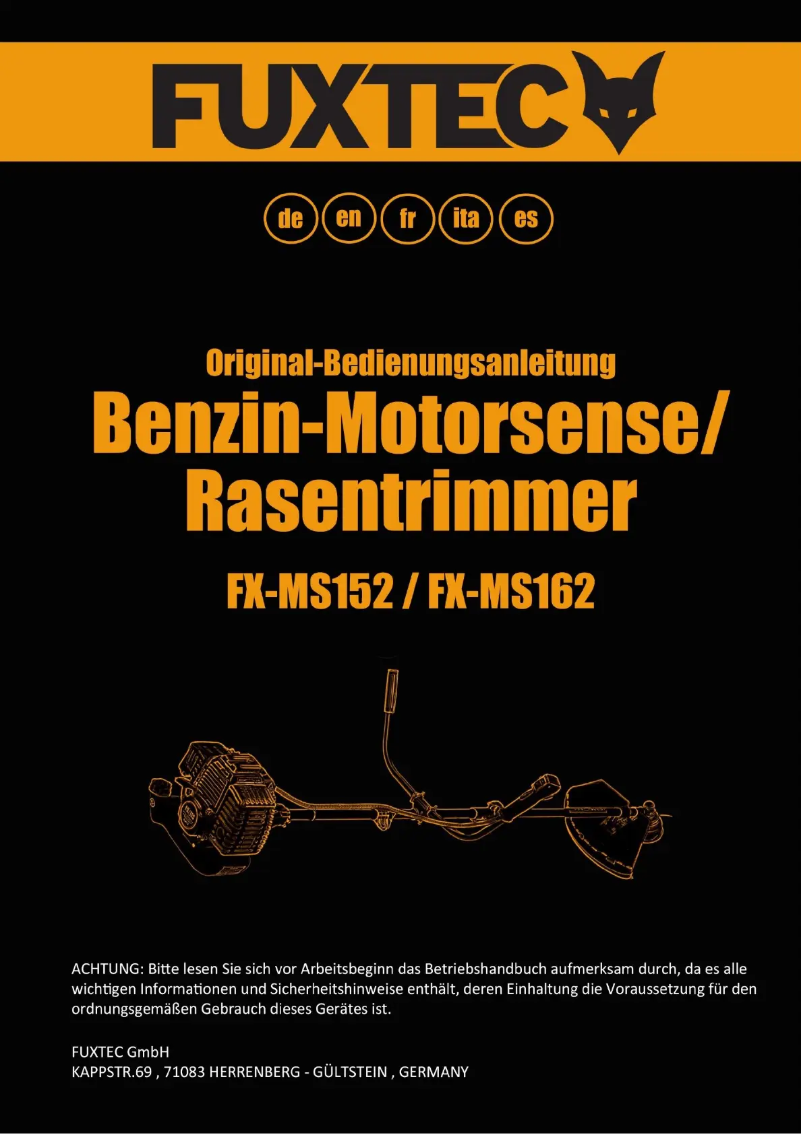 Page 1 de la notice Manuel utilisateur Fuxtec FX-MS162