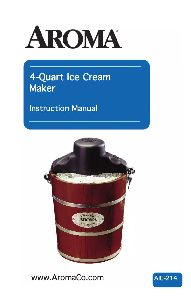 Page 1 de la notice Manuel utilisateur Aroma AIC-214