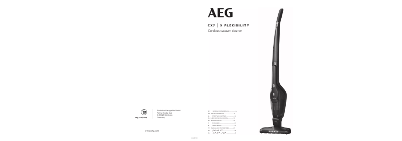 Page n°1 - Manuel utilisateur AEG CX7-2-35FF