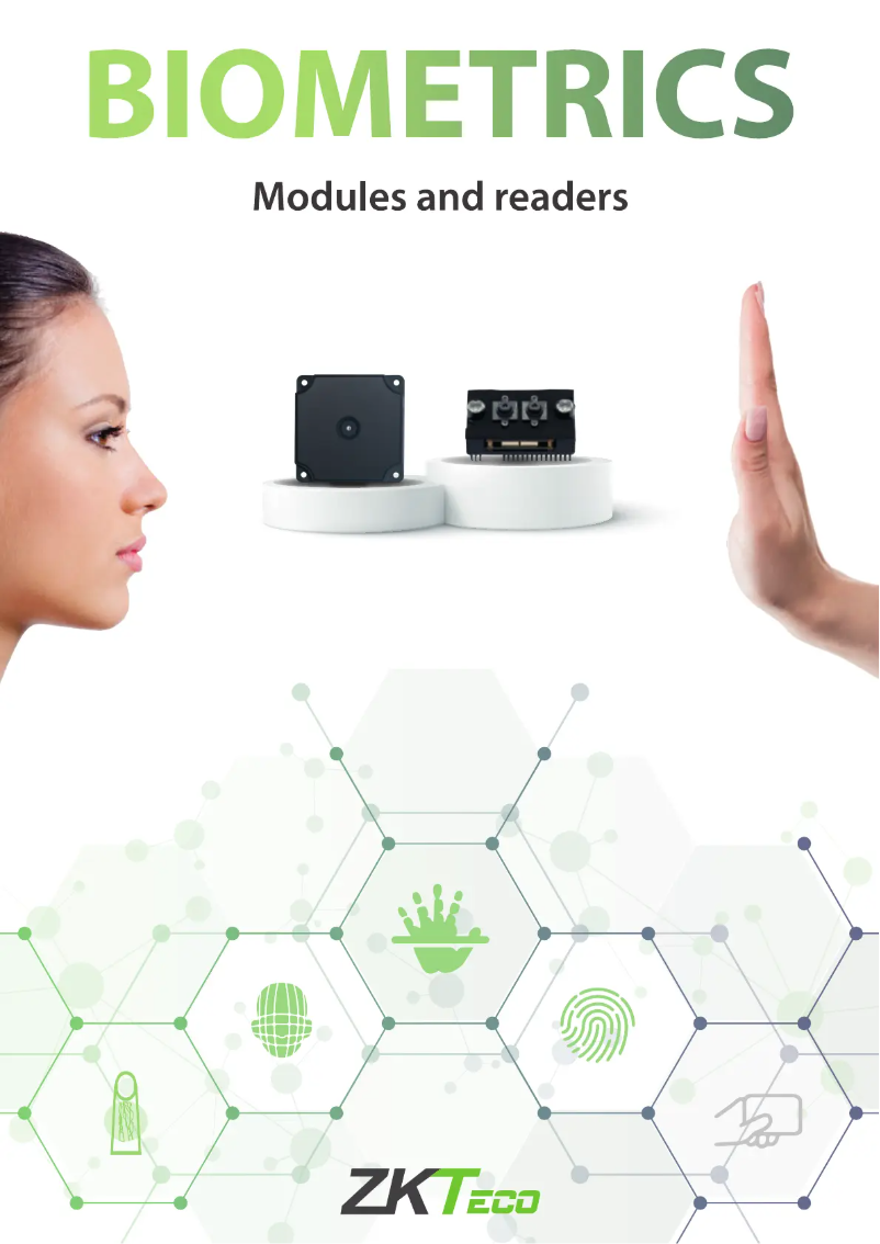 Page 1 de la notice Guide de démarrage rapide ZKTeco FA51MC
