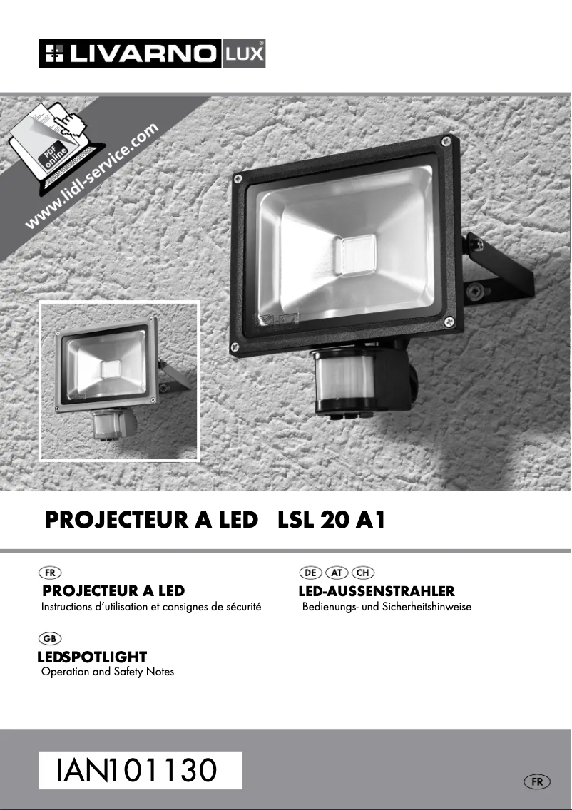 Page n°1 - Manuel utilisateur Livarno Lux LSL 10 A1