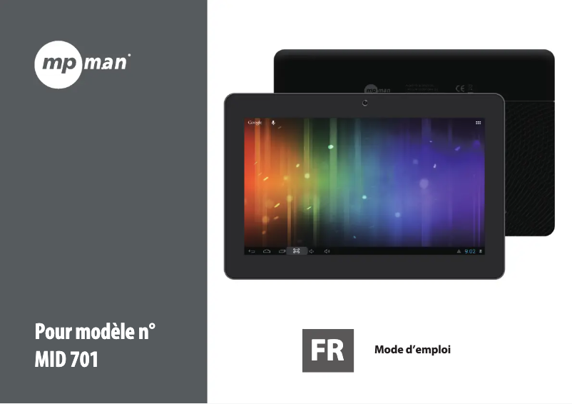 Page 1 of the manual User Manual Mpman MID701