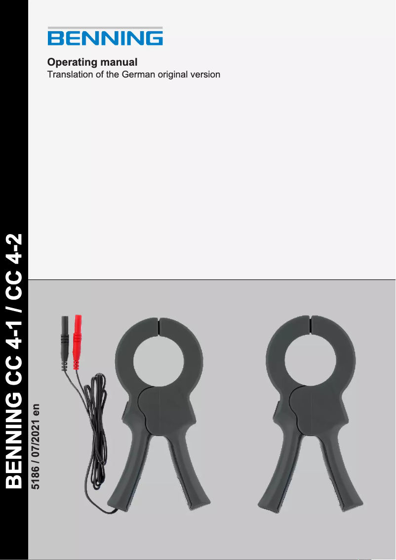 Image de la première page du manuel de l'appareil CC 4-1