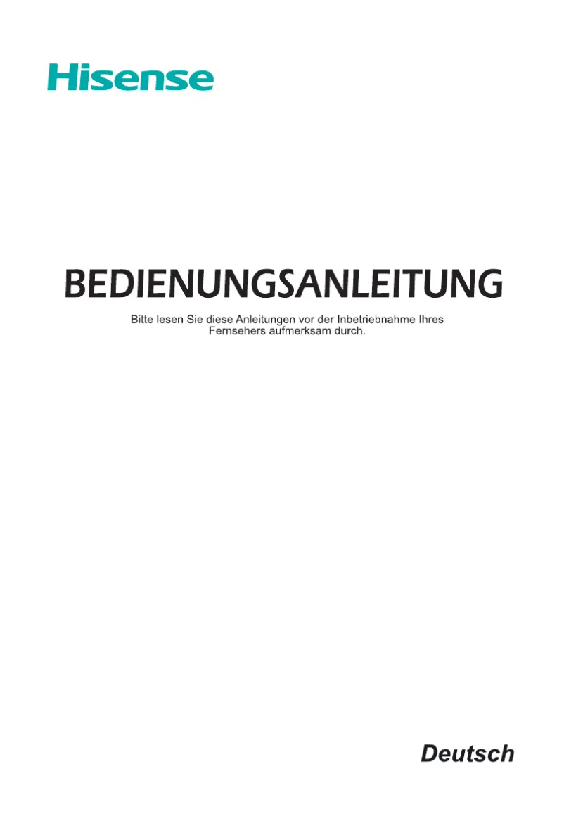 Page n°1 - Manuel utilisateur Hisense H55B7300