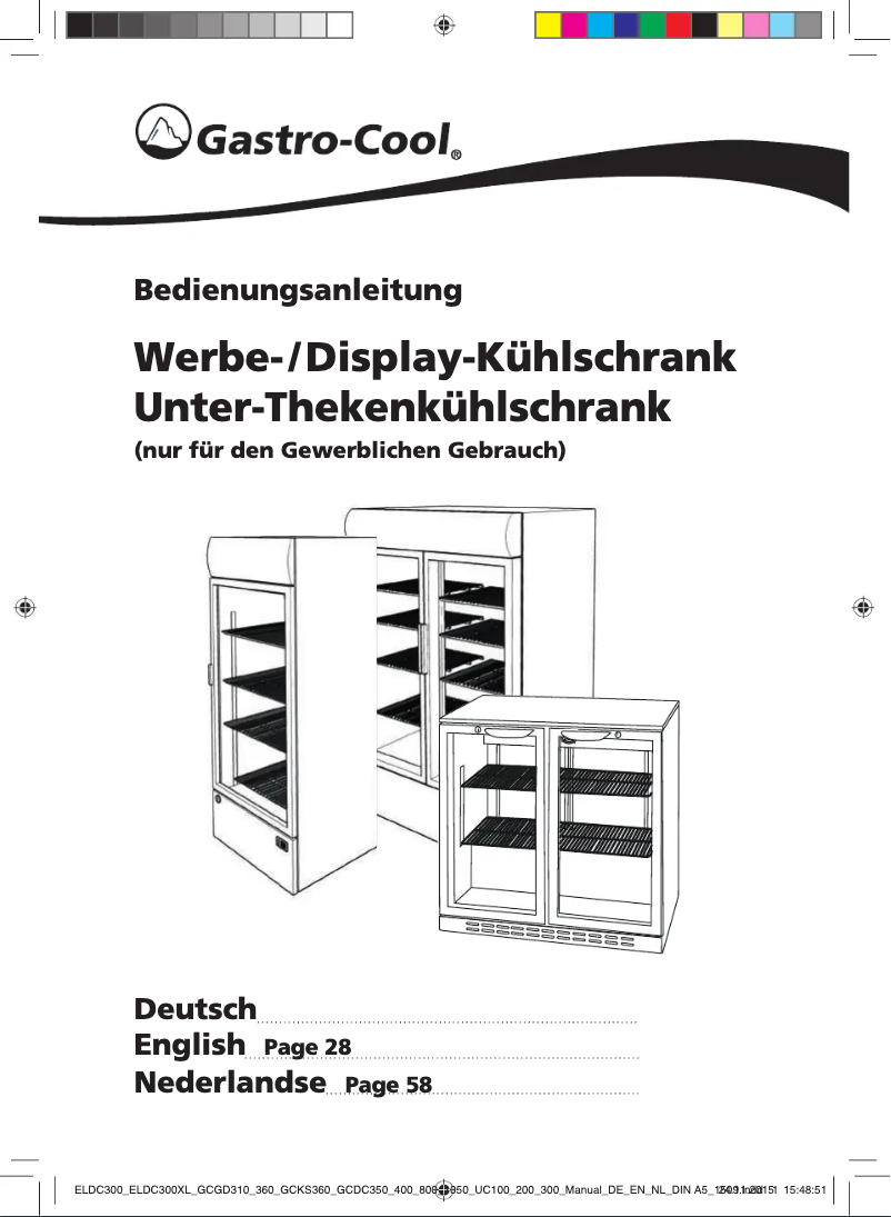 Página 1 del manual Manual de usuario Exquisit ELDC300.1XL