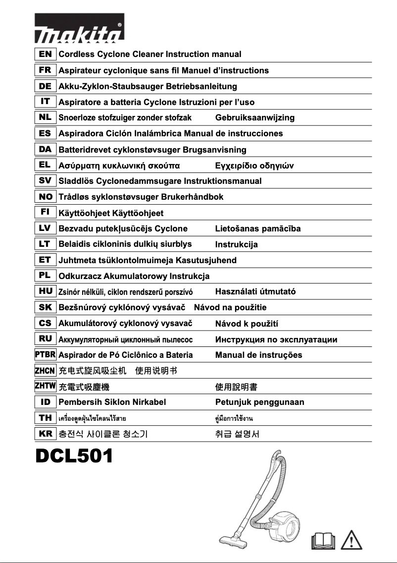 Page n°1 - Manuel utilisateur Makita DCL501