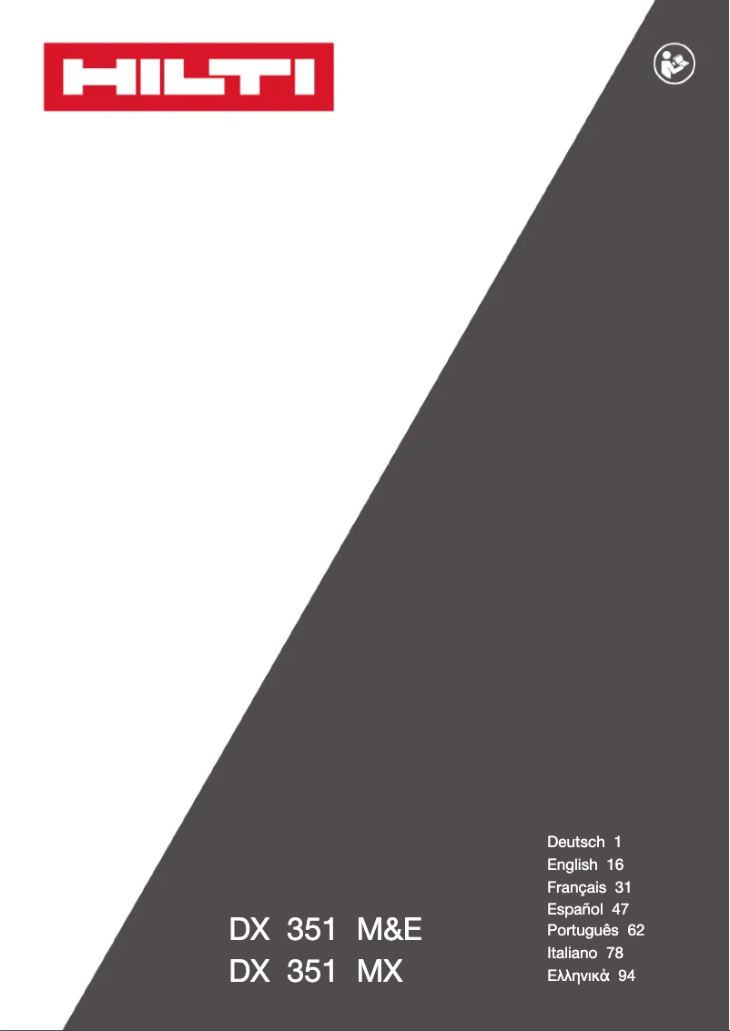 Page n°1 - Manuel utilisateur Hilti X-MX 32