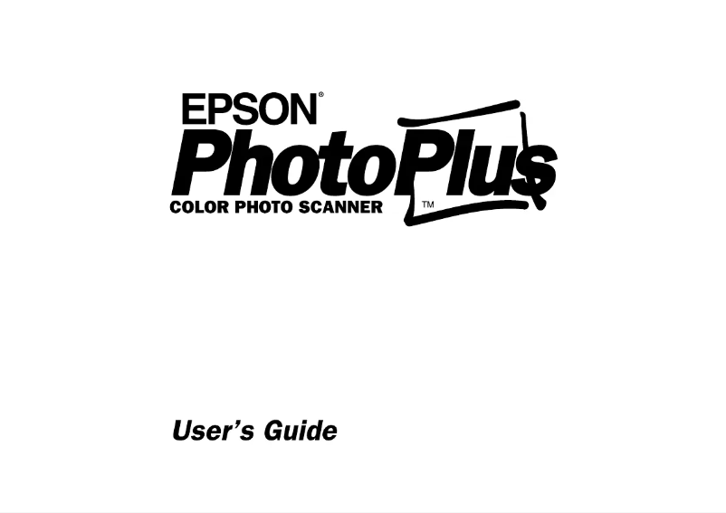 Image de la première page du manuel de l'appareil Photo Plus