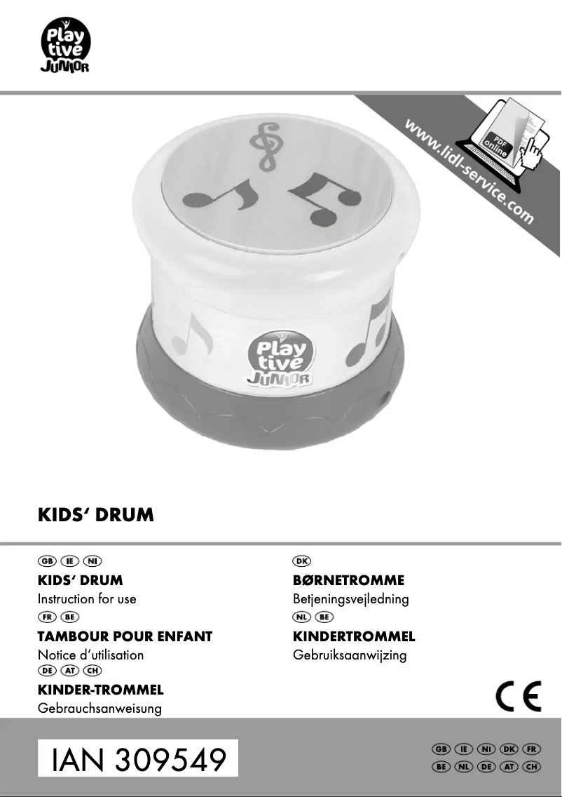 Page 1 de la notice Manuel utilisateur Playtive IAN 309549