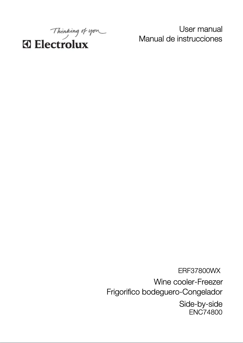 Page 1 de la notice Manuel utilisateur Electrolux ENC 74800 WX