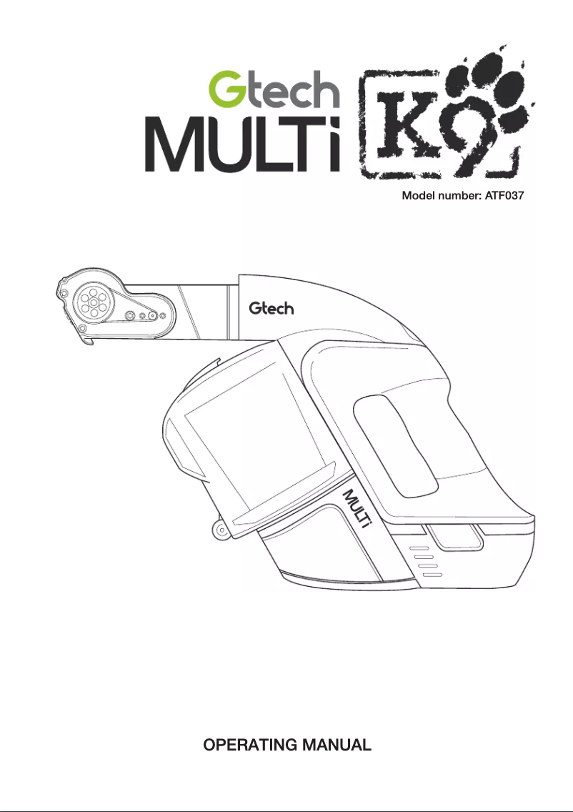 Image de la première page du manuel de l'appareil Multi K9 ATF037