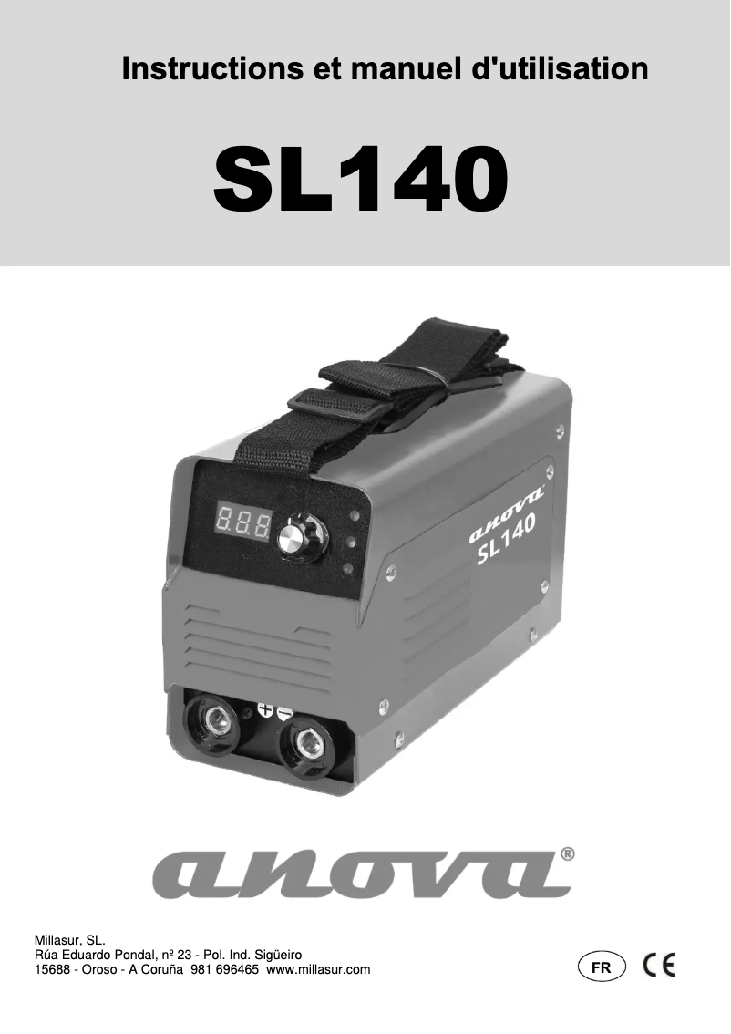 Página 1 del manual Manual de usuario Anova SL140