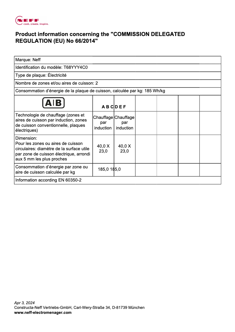 Image de la première page du manuel de l'appareil T68YYY4C0