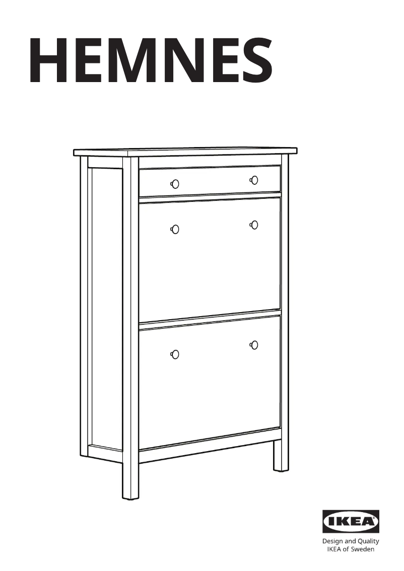 Page 1 de la notice Manuel utilisateur Ikea HEMNES 402.169.08