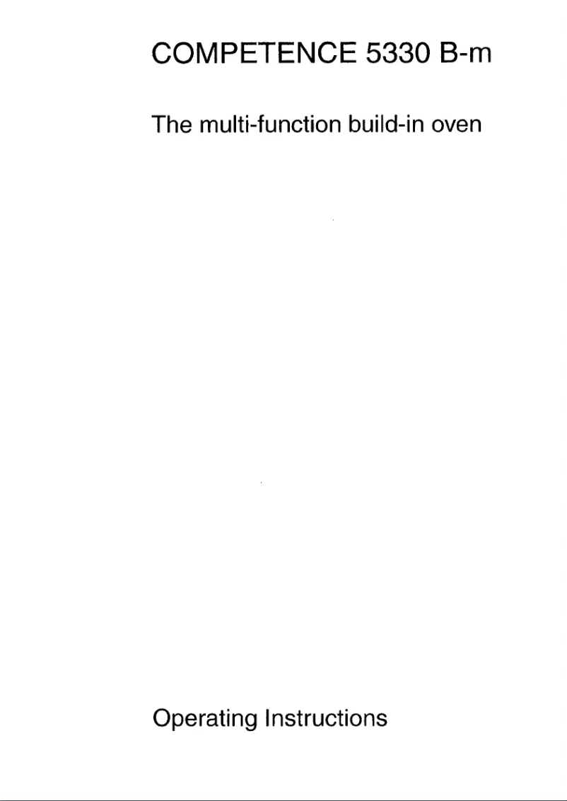 Página 1 del manual Manual de usuario AEG Competence 5330 B M