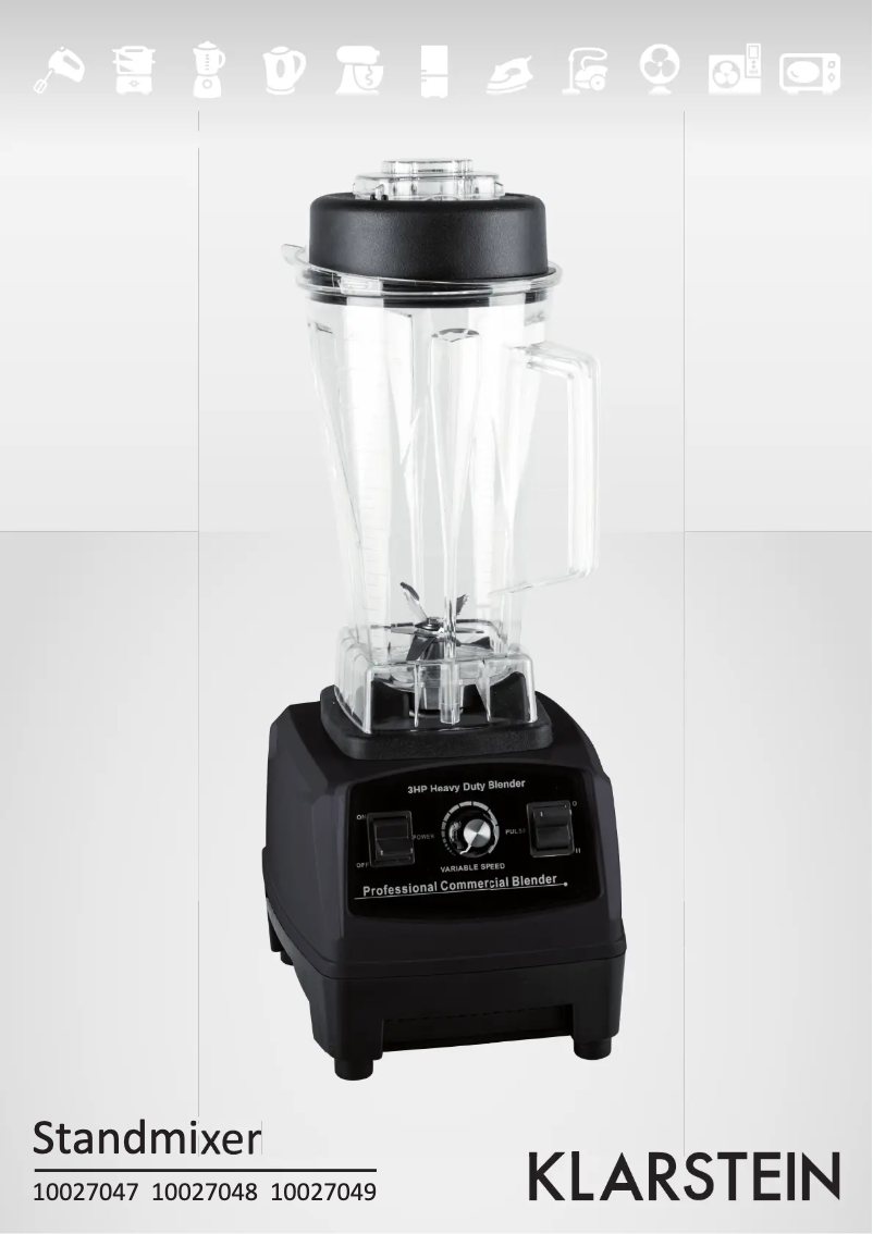 Page n°1 - Manuel utilisateur Klarstein 10027047