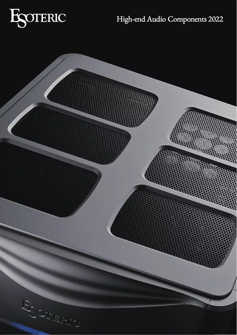 Page 1 de la notice Brochure Esoteric Grandioso G1X