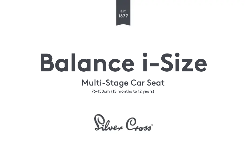 Página 1 del manual Manual de usuario Silver Cross Balance i-Size