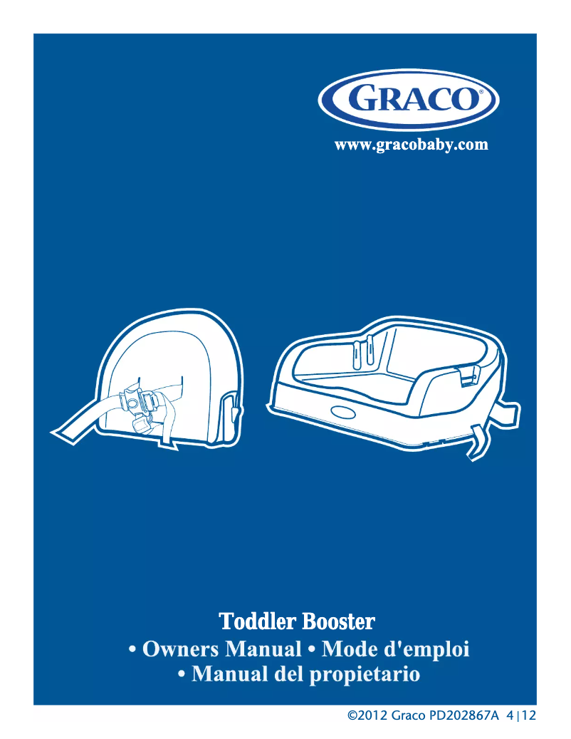 Page 1 de la notice Manuel utilisateur Graco Toddler Booster