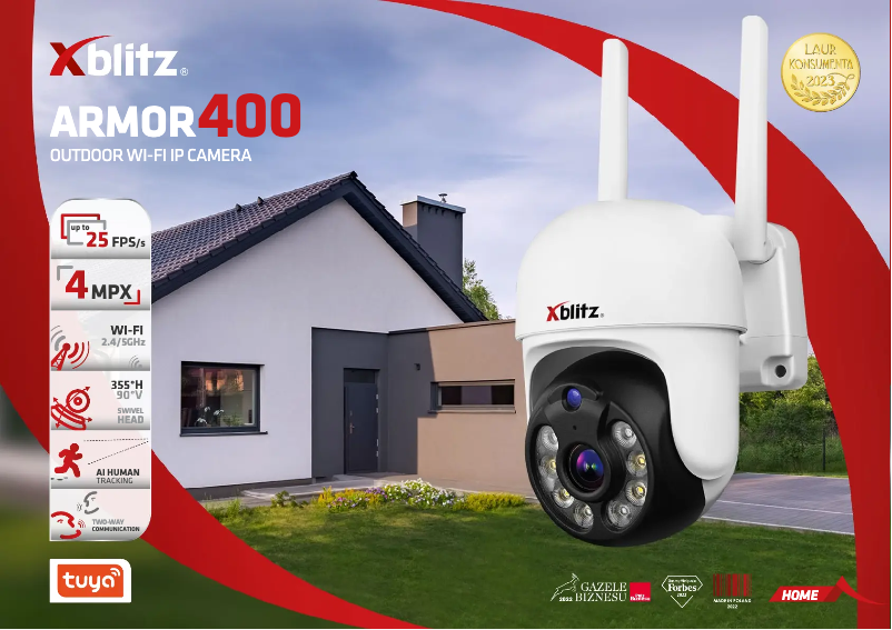 Page 1 de la notice Fiche technique Xblitz Armor 400