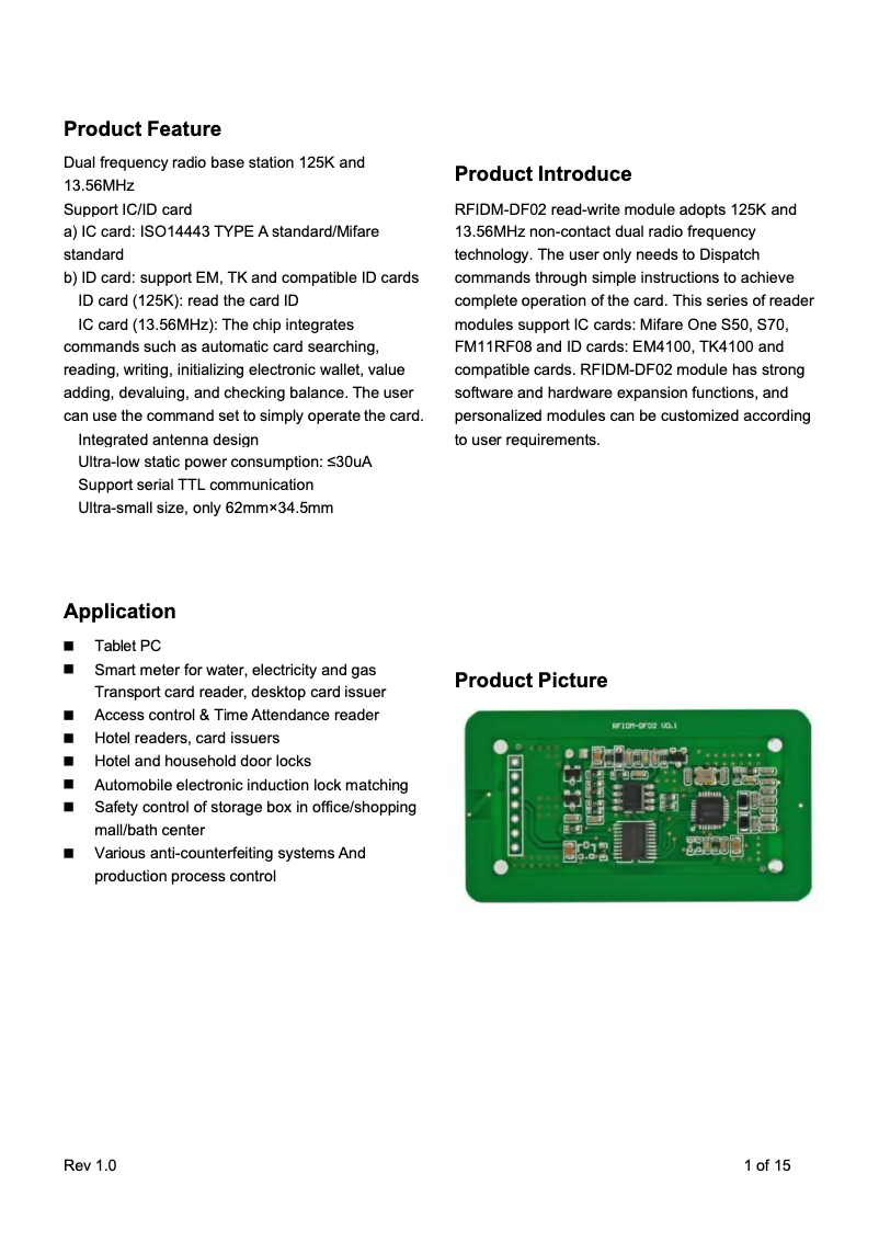 Page n°1 - Manuel utilisateur QUIO QU-CD-720M