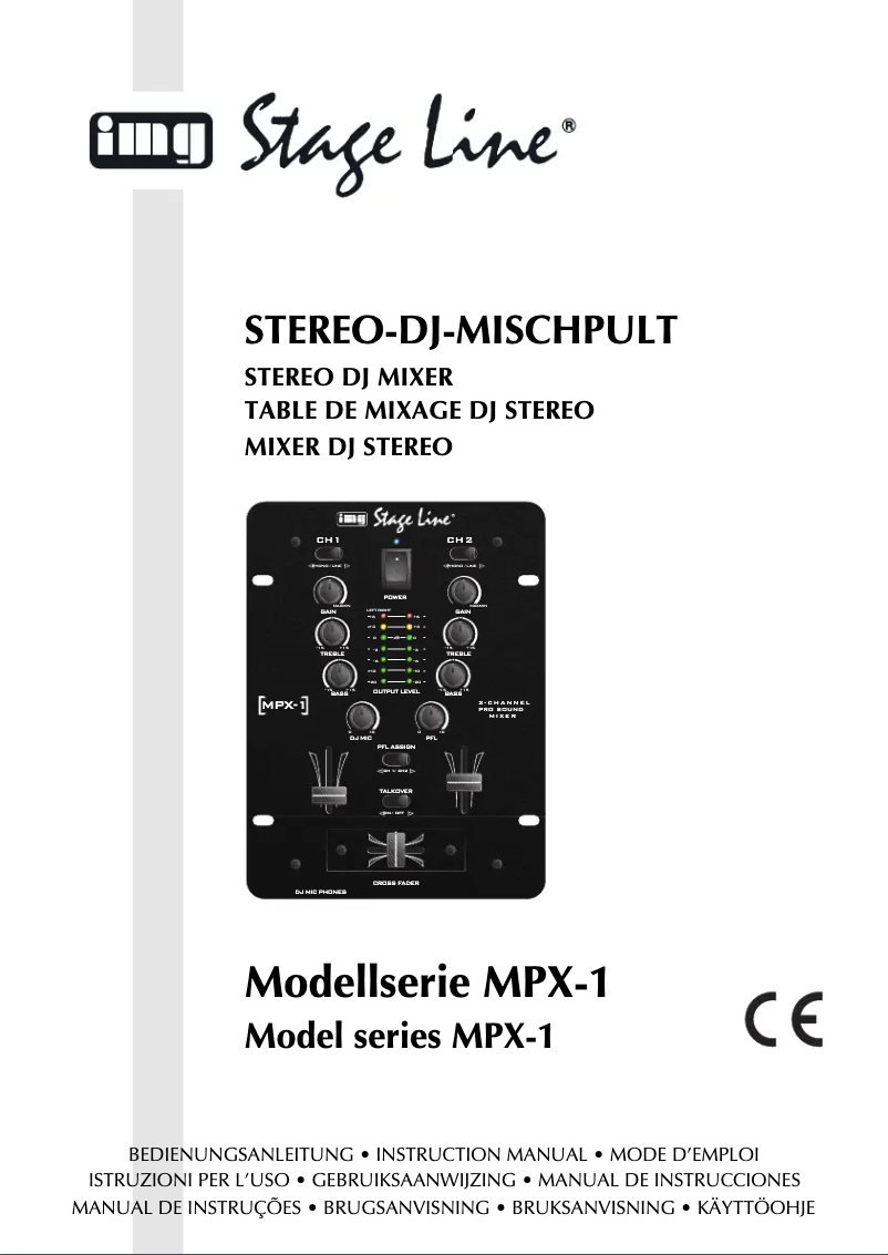 Page 1 de la notice Manuel utilisateur Monacor MPX-1