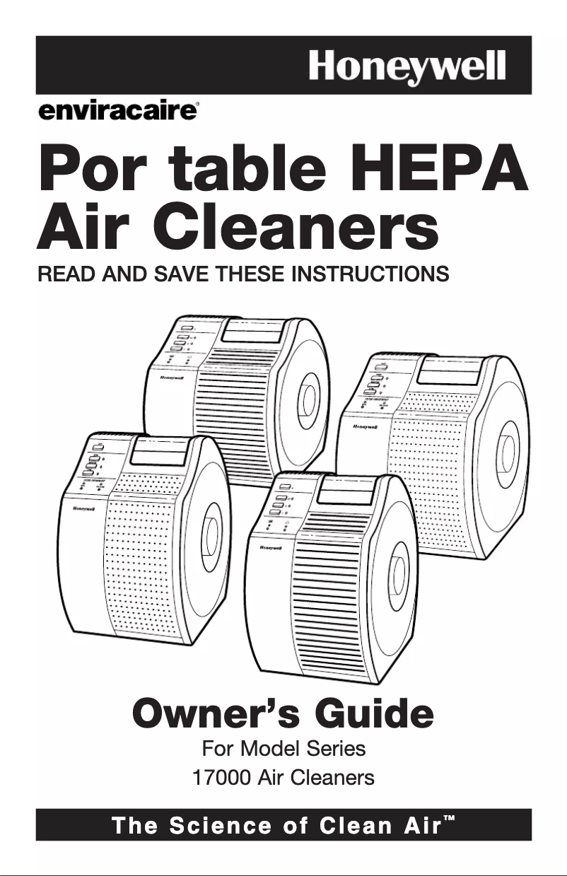 Page n°1 - Manuel utilisateur Honeywell QuietCare 17000
