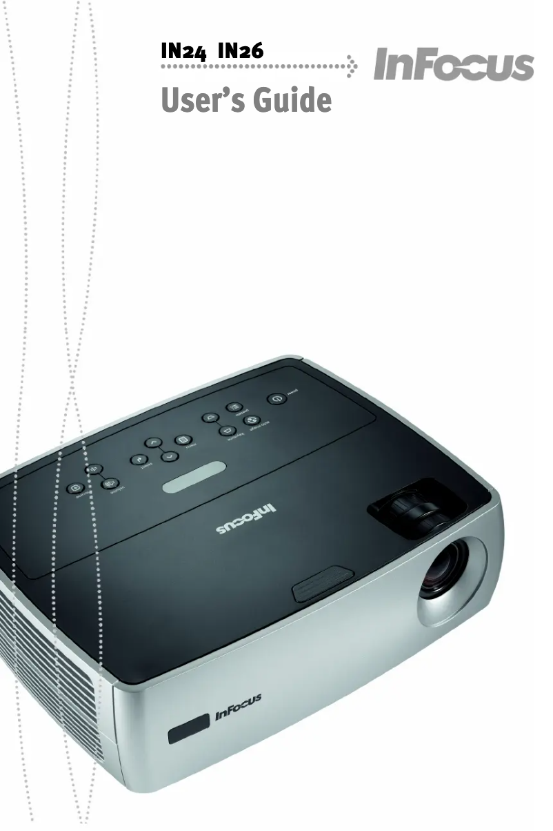 Page 1 de la notice Manuel utilisateur InFocus IN24