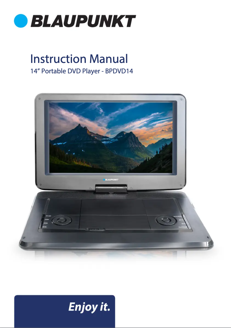 Page 1 de la notice Manuel utilisateur Blaupunkt BPDVD14