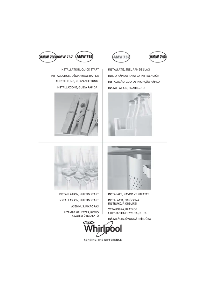 Page 1 de la notice Manuel utilisateur Whirlpool AMW 735 S
