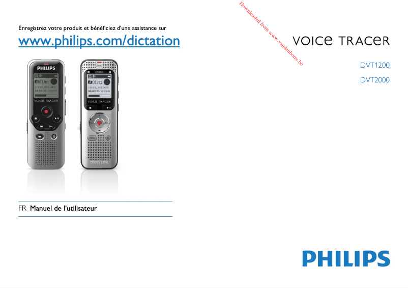 Page 1 de la notice Manuel utilisateur Philips DVT1250