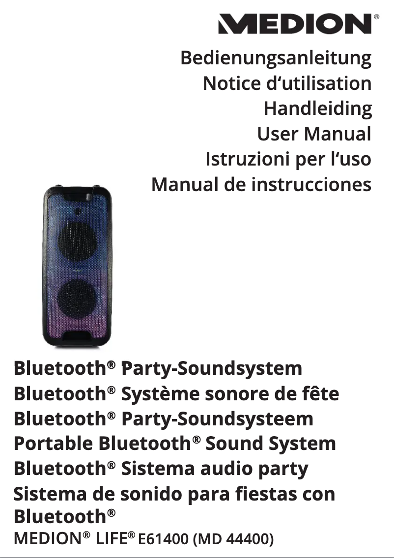 Page 1 de la notice Manuel utilisateur Medion LIFE E61400 (MD 44400)
