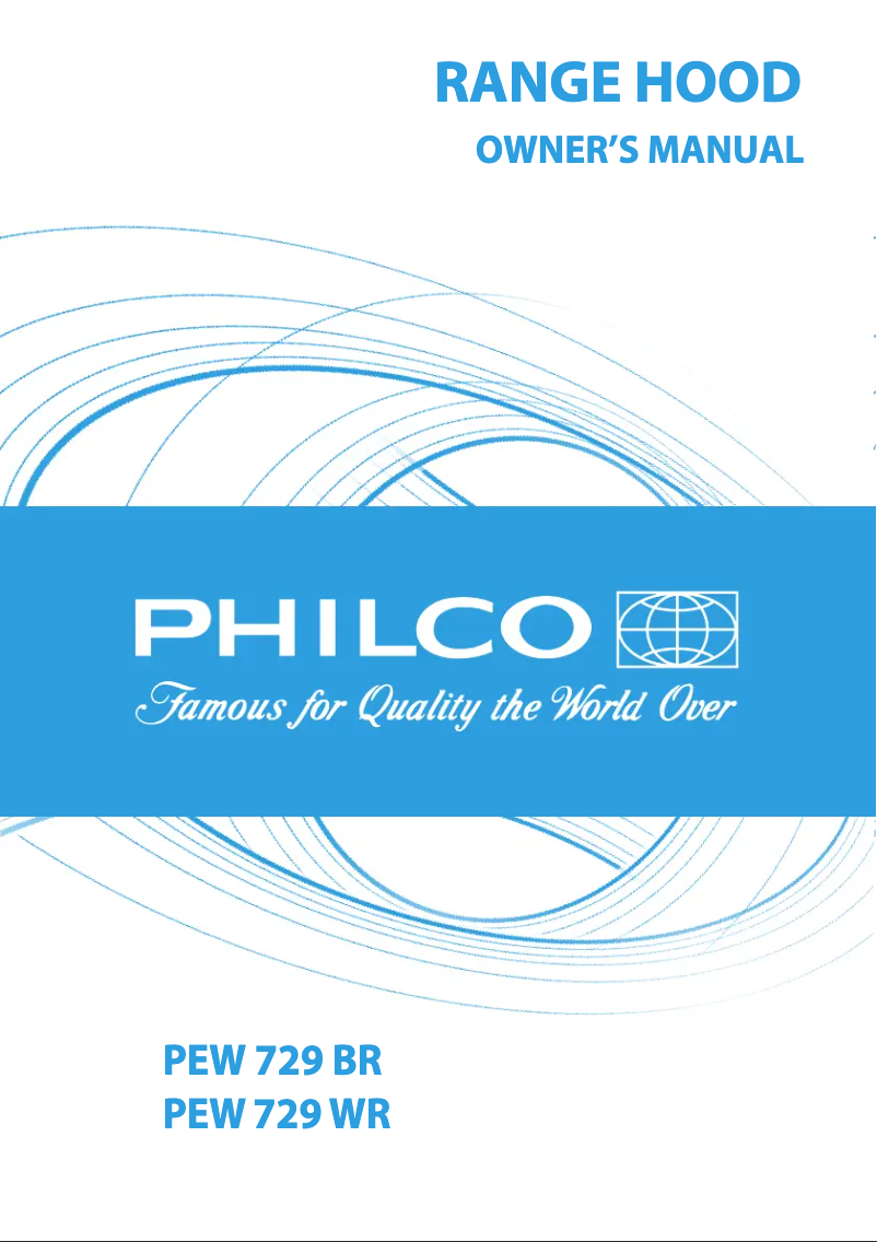 Page n°1 - Manuel utilisateur Philco PEW 729 WR