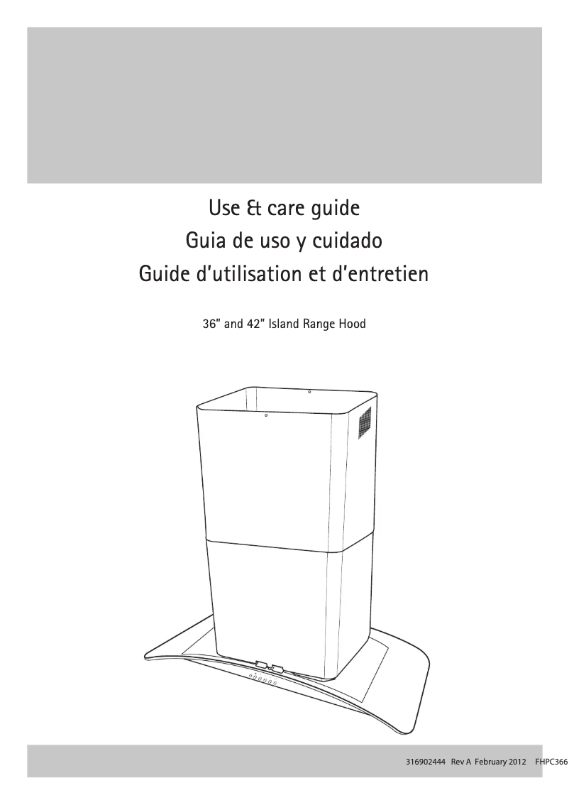 Image de la première page du manuel de l'appareil FHPC3660LS