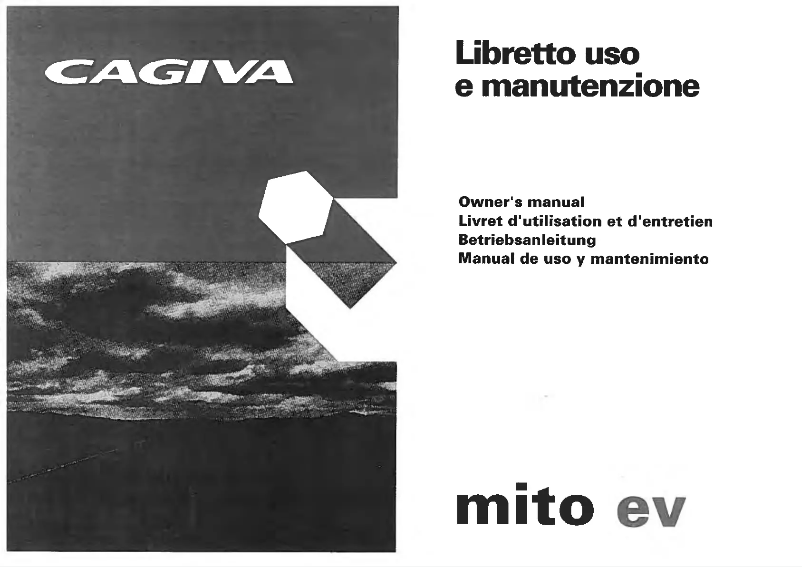 Page 1 de la notice Manuel utilisateur Cagiva Mito EV (2002)
