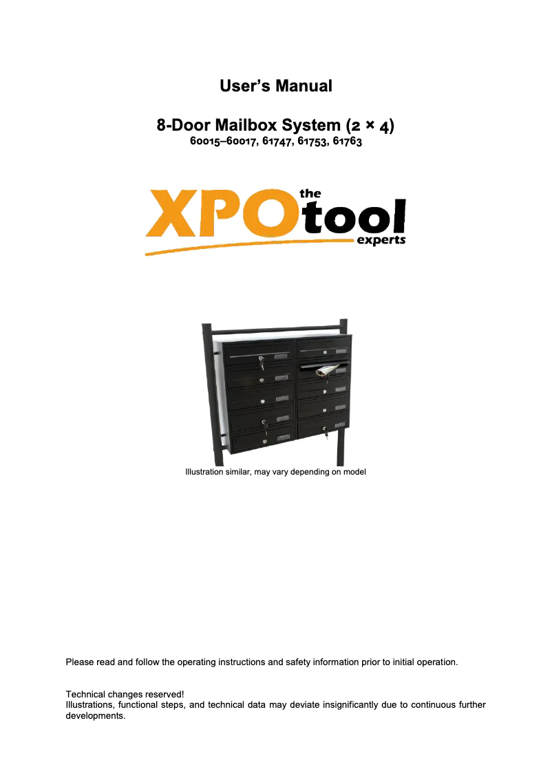 Imagen de la primera página del manual del dispositivo 60015